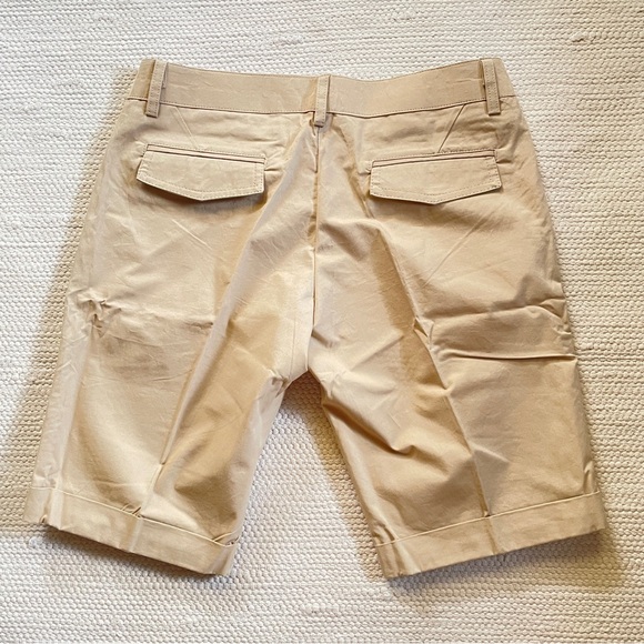 Paparagi South Korea Fashion Khaki Pleated Cuff Bermuda Shorts Size M - Picture 2 of 8